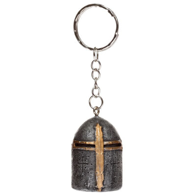 Middeleeuwse ridder helm sleutelhanger