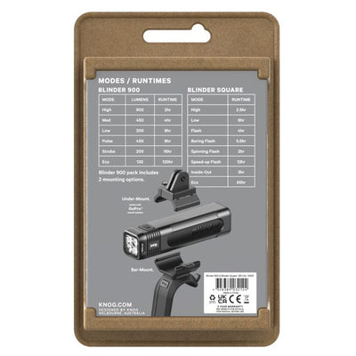 Knog blinder pro 900 blinder rear - square