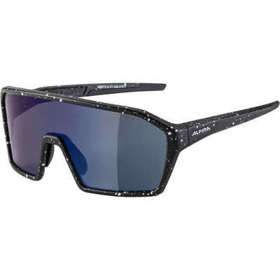Alpina sports sportbril ram q-lite blauwe spiegellens zwart