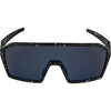 Alpina sports sportbril ram q-lite blauwe spiegellens zwart