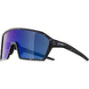 Alpina sports sportbril ram q-lite blauwe spiegellens zwart