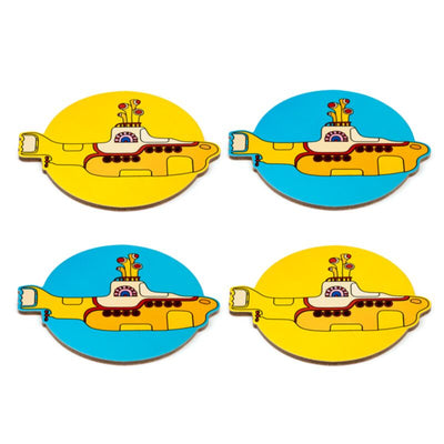The beatles yellow submarine set 4 onderzetterss