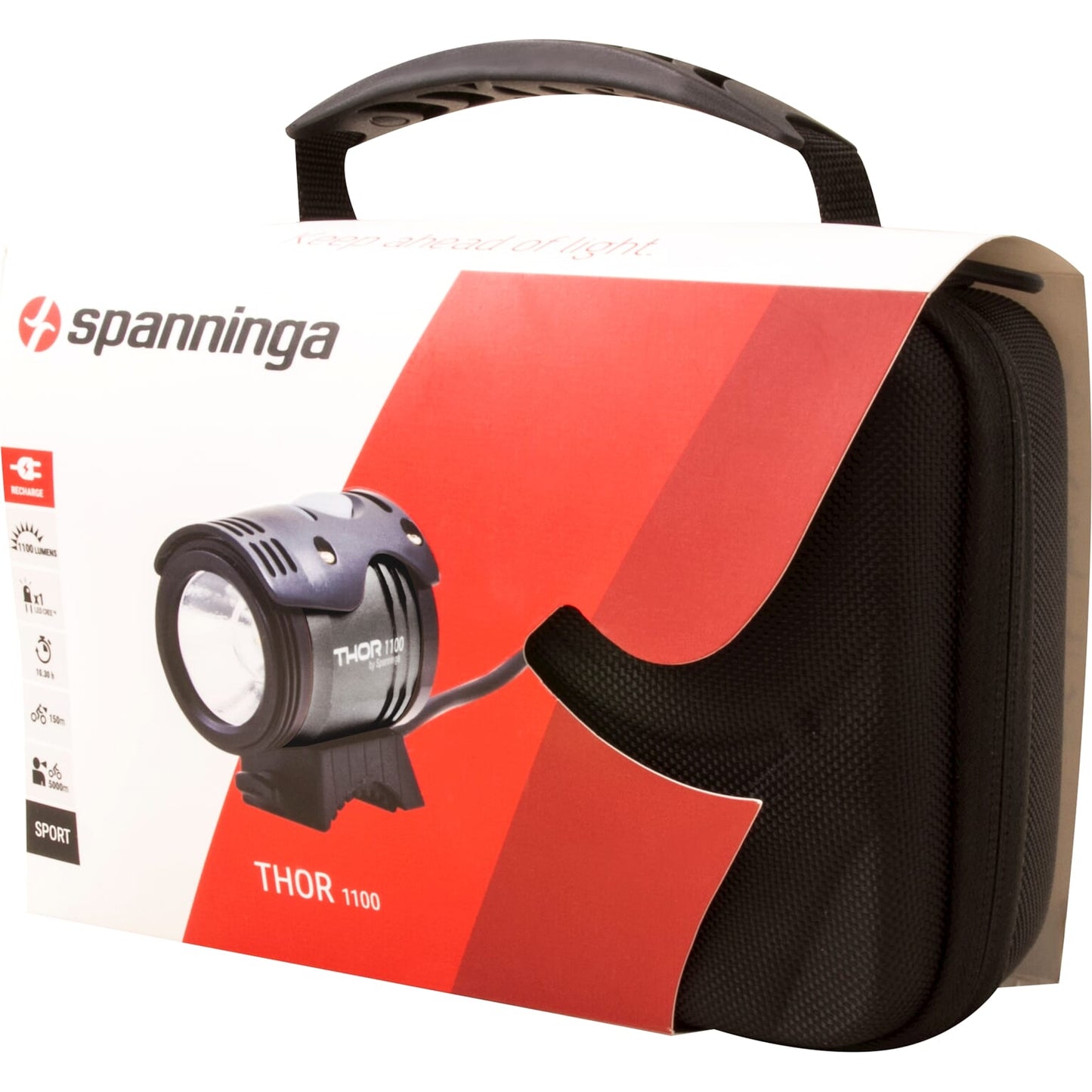 Spanninga koplamp thor 1100 high power oplaadbaar blister