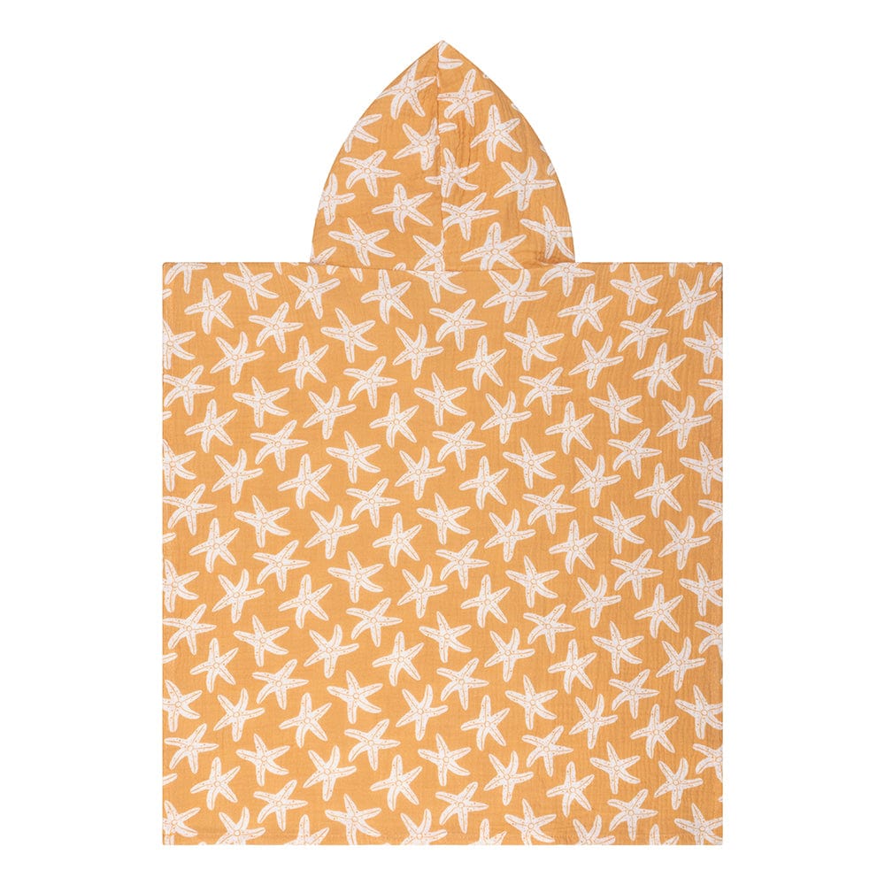 Seastar | oranje hydrofiele strandponcho 50 x 50 cm