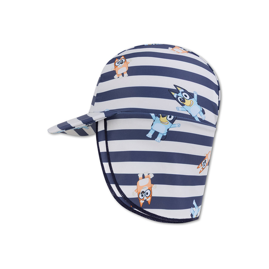 Bluey | blauw wit uv zonnepetje