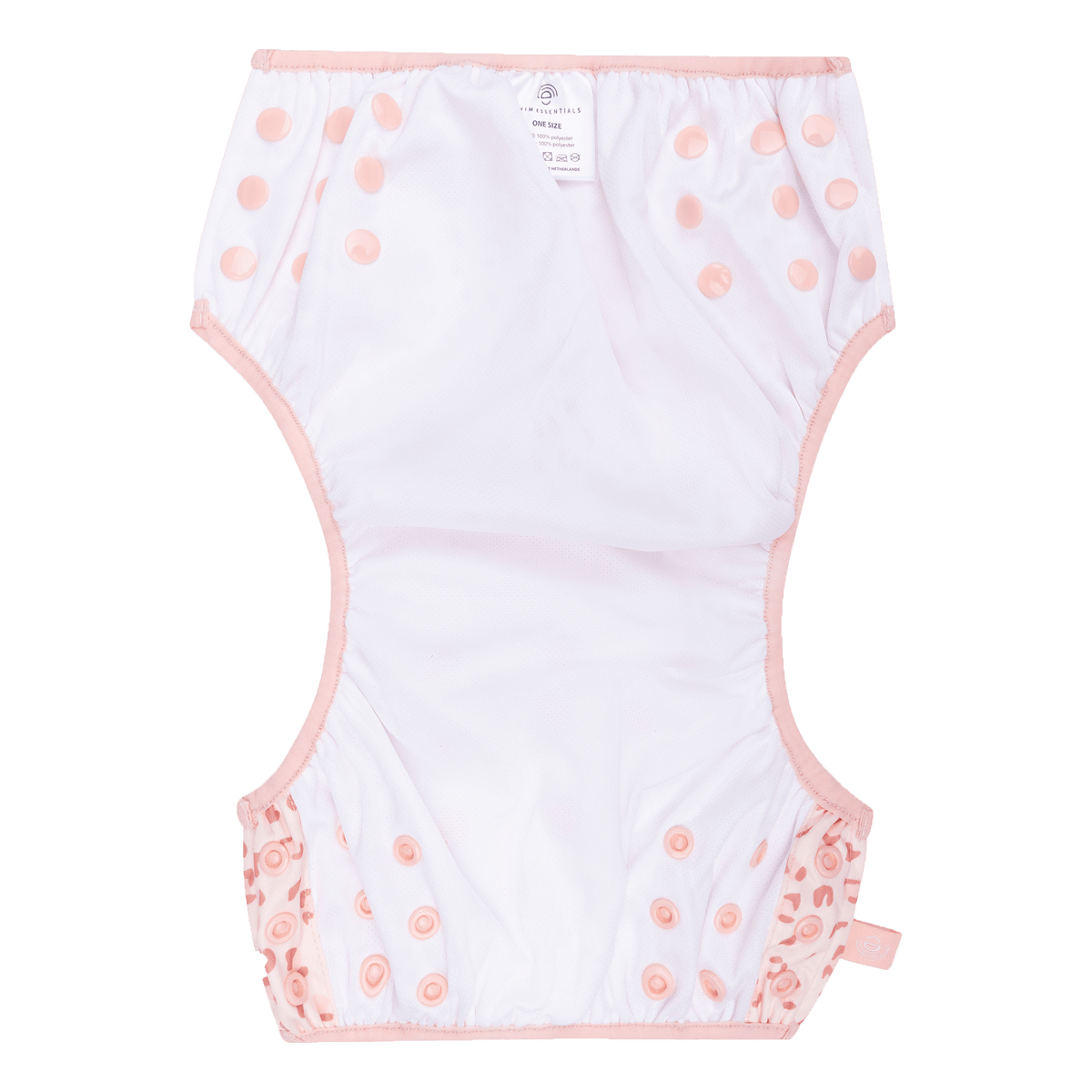 Leopard | oudroze wasbare zwemluier