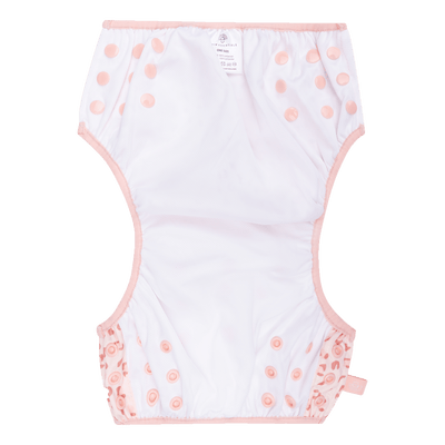 Leopard | oudroze wasbare zwemluier