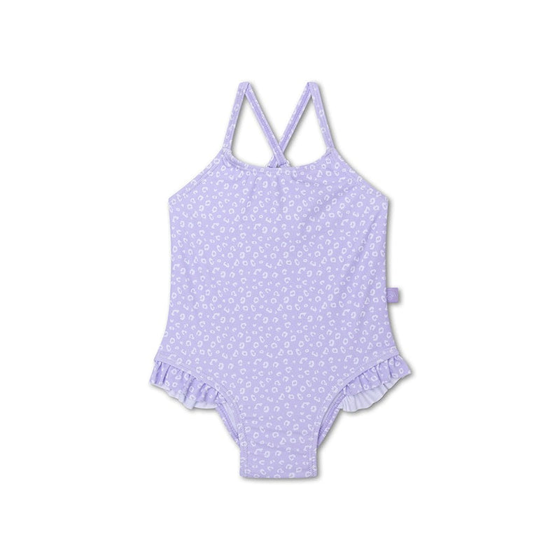 Leopard | lila meisjes uv meisjes badpak