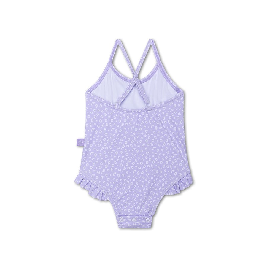 Leopard | lila meisjes uv meisjes badpak