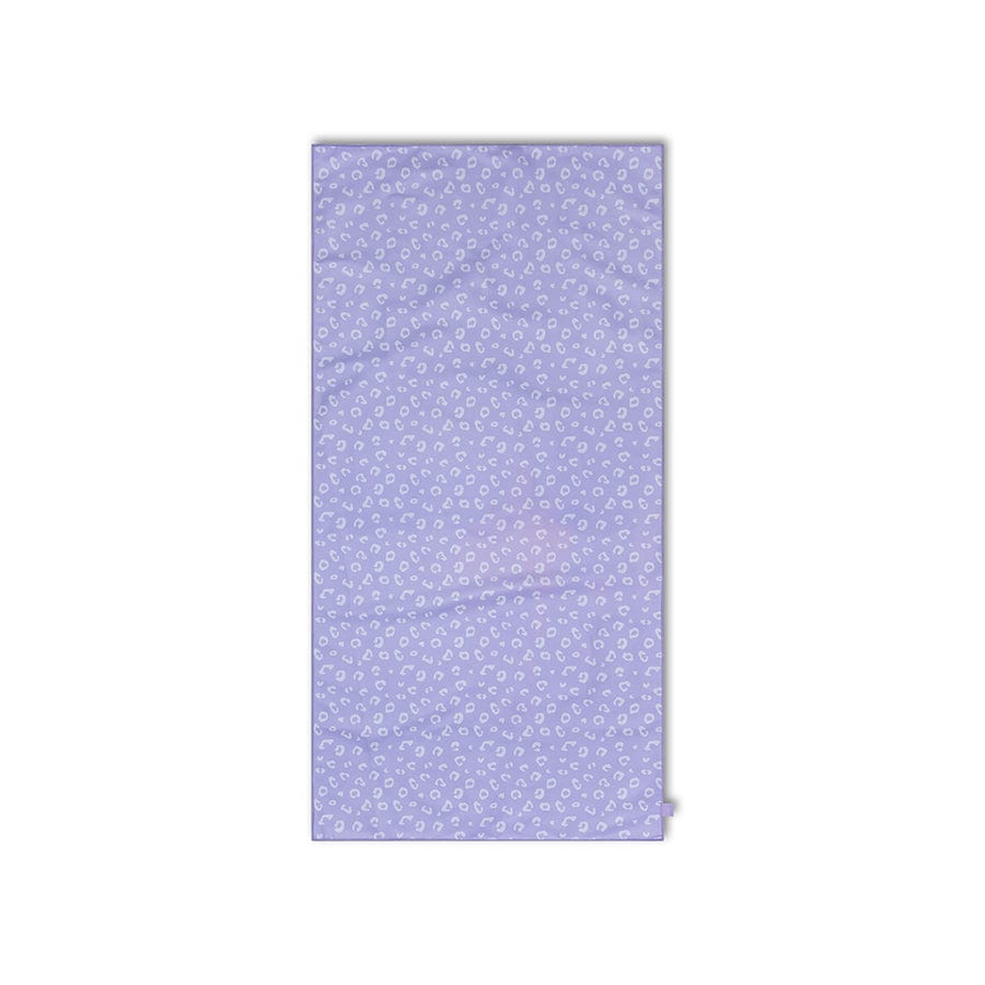 Leopard | lila microvezel handdoek 135 x 65 cm
