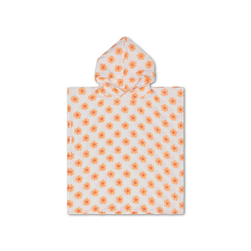 Floral love | meerkleurige hydrofiele strandponcho 50 x 50 cm