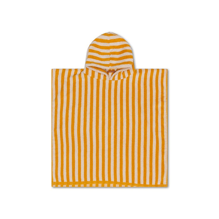 Flow | geel witte strandponcho 65 x 65 cm