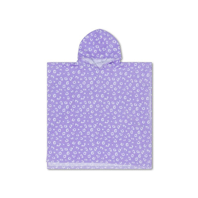 Leopard | lila strandponcho 65 x 65 cm