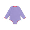 Iconic tones | paars meisjes uv badpak met lange mouwen