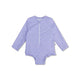 Leopard | lila meisjes uv badpak met lange mouwen