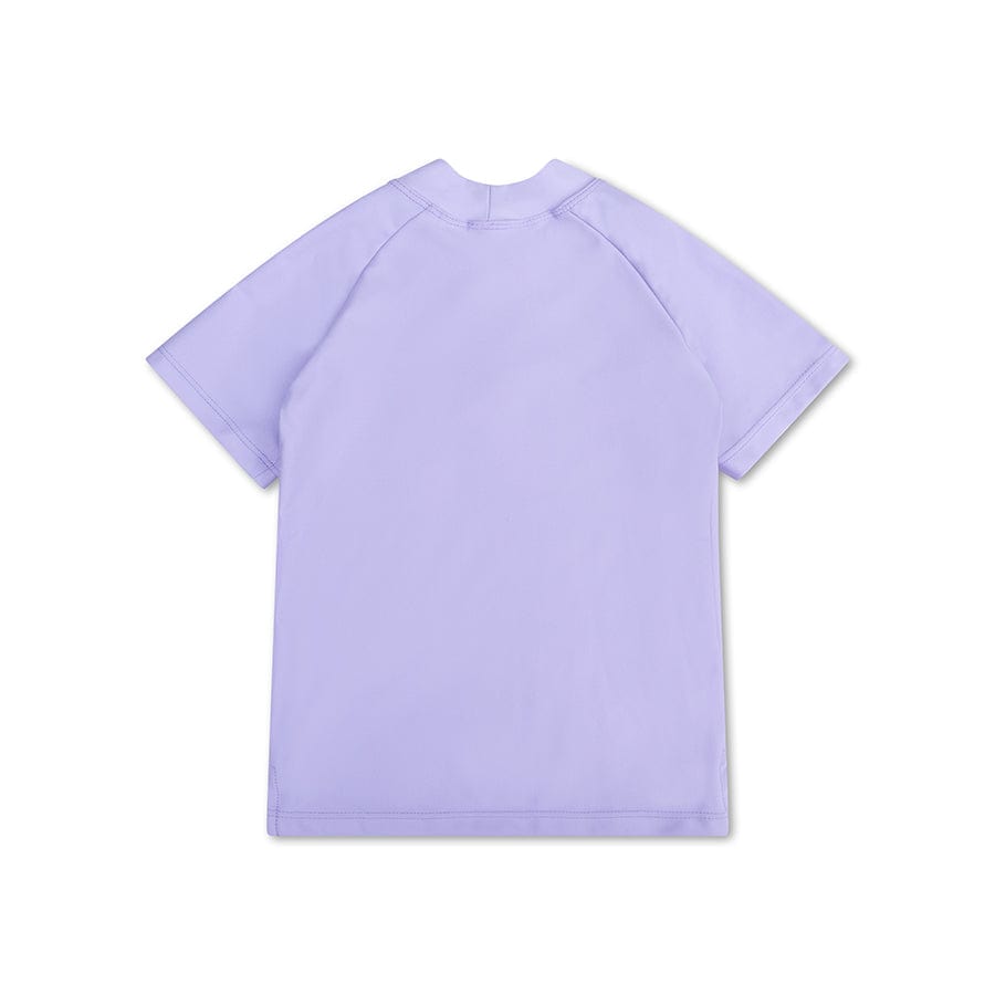Pure tones | lila uv zwemshirt met korte mouwen