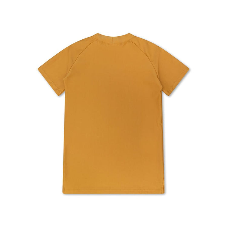 Pure tones | geel uv zwemshirt met korte mouwen