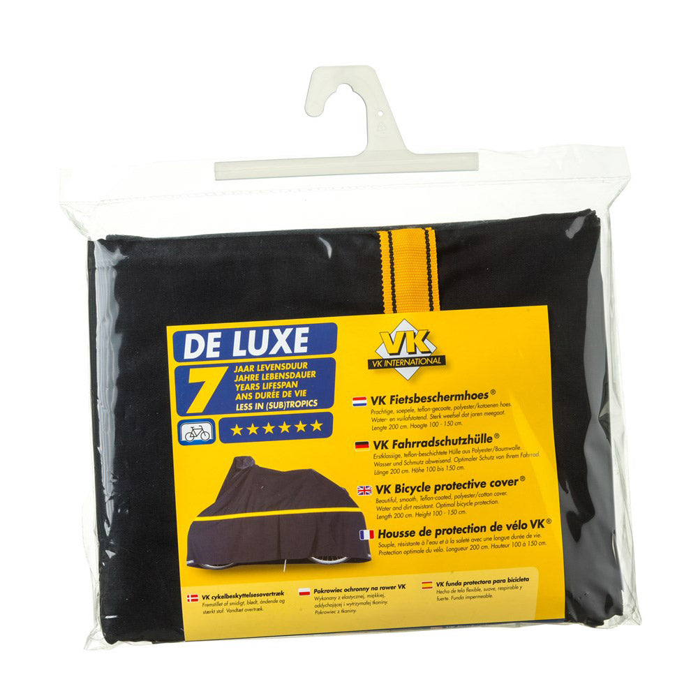 Vk fiets scooter hoes pyama de luxe stof zwart