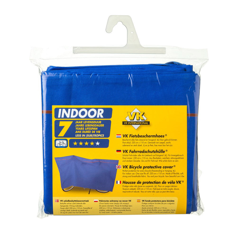 Vk international fiets-beschermhoes indoor bike cover intern. indoor royal blue