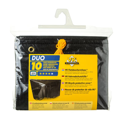 Vk duo fiets pyjama hoes overtrek zwart