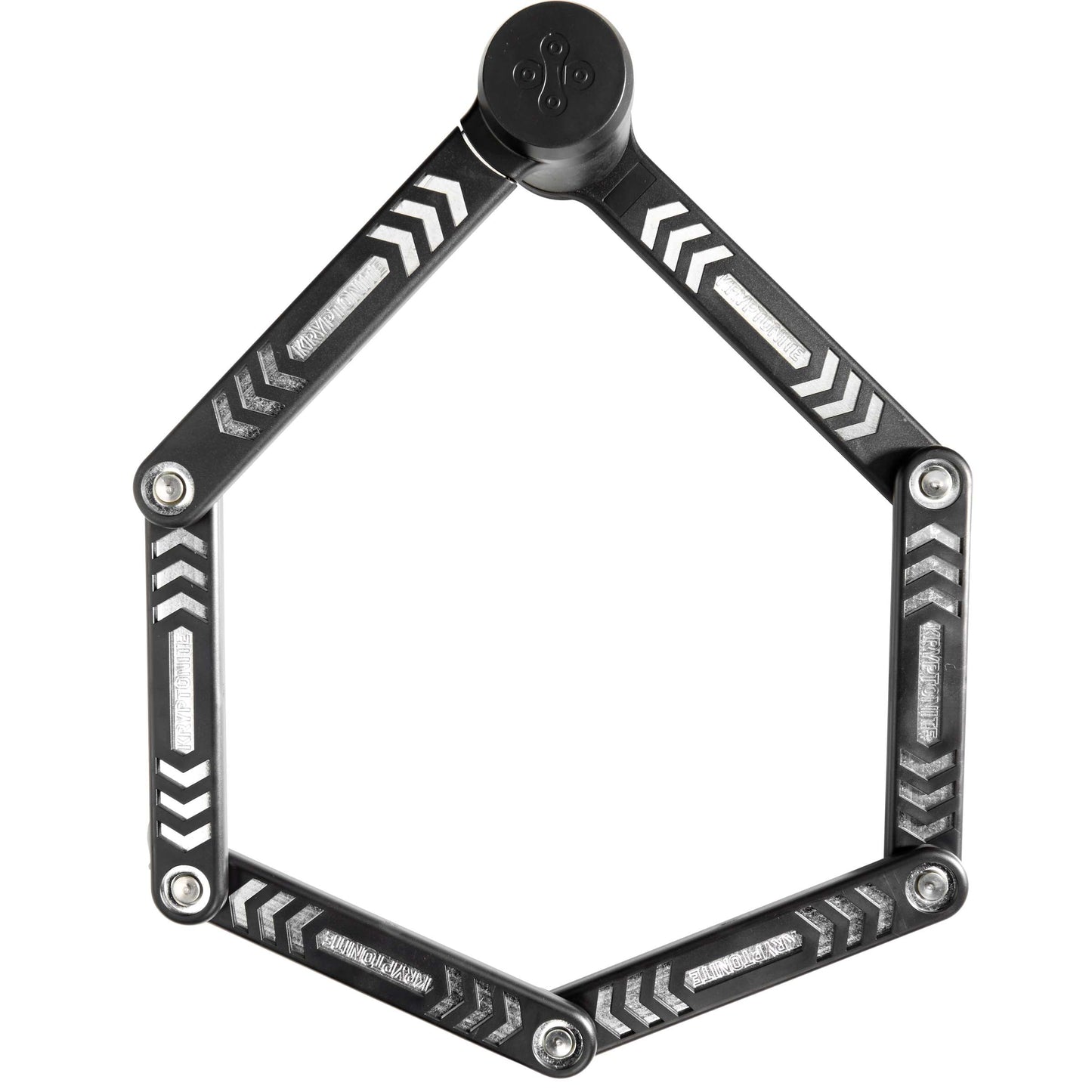 Kryptonite vouwslot met houder kryptolok 85 cm staal zwart