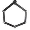 Kryptonite vouwslot met houder kryptolok 100 cm staal zwart