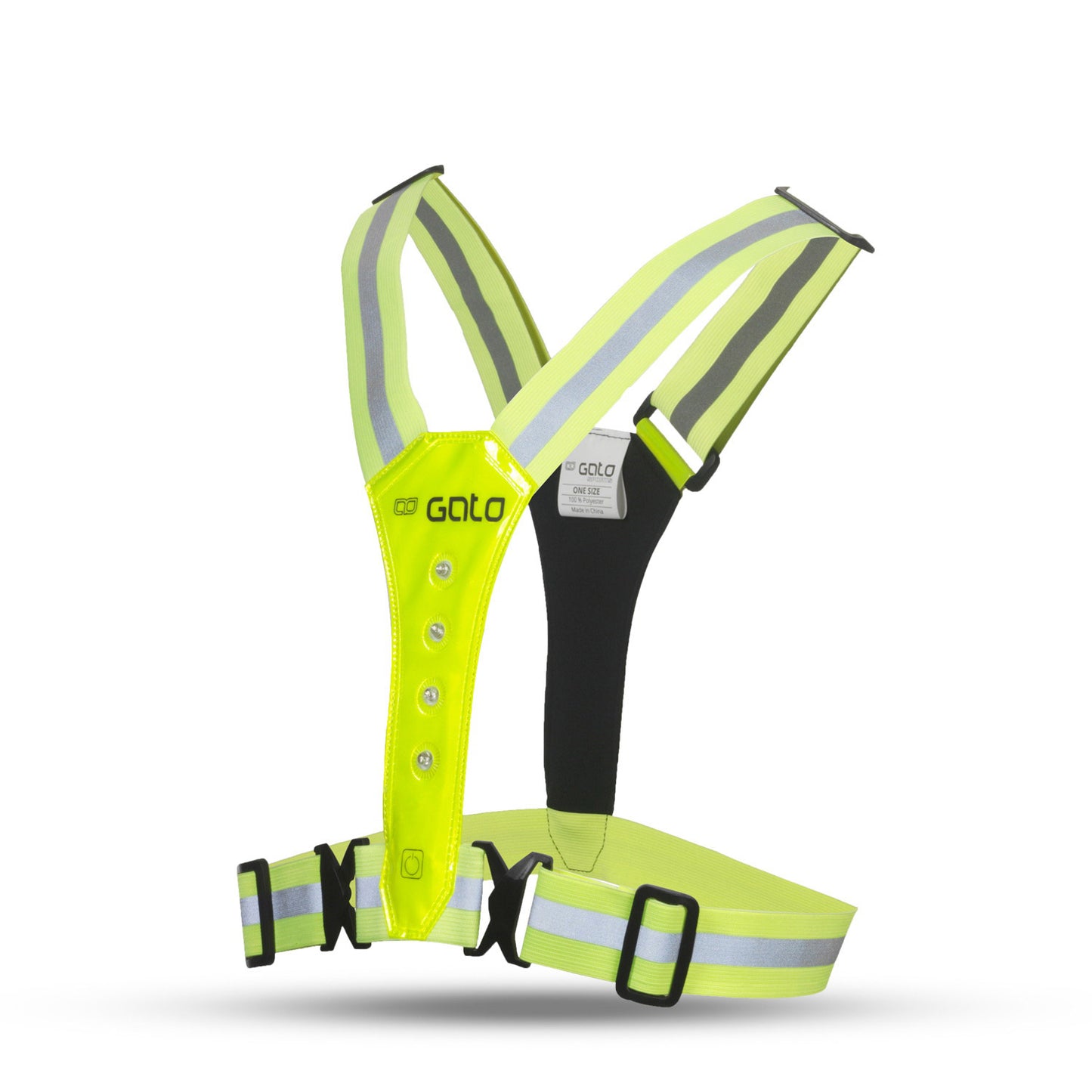 Outwet gato safer sport led vest neon yellow one size