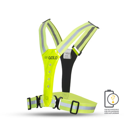 Gato Safer sport vest led usb neongeel one size