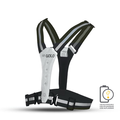 Gato Safer sport vest led usb antraciet one size
