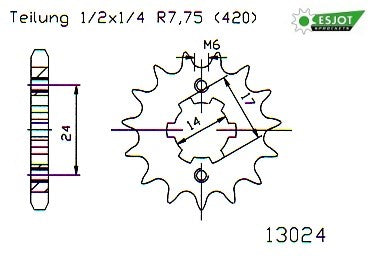 Aprilia Voortandwiel rx 50 15t 13024-15