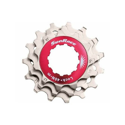 Sturmey-archer europa n.v. sunrace sluitring met kransjes 10v 11 13 15t zilver