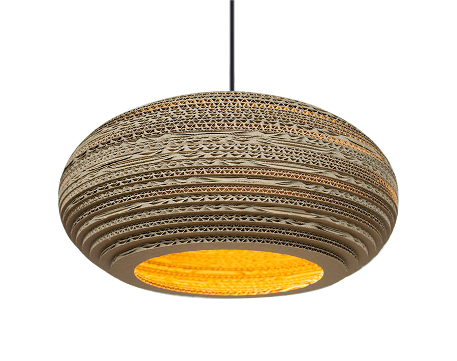 Kartent kartonnen hanglamp - tarwin