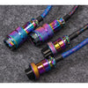 Keychron Premium Coiled Aviator Cable Rainbow Plated Blac