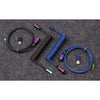 Keychron Premium Coiled Aviator Cable Rainbow Plated Blue