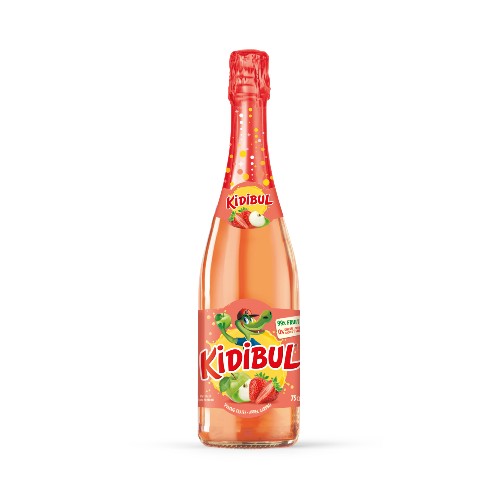 Kidibul appel aardbei (0.75 liter)