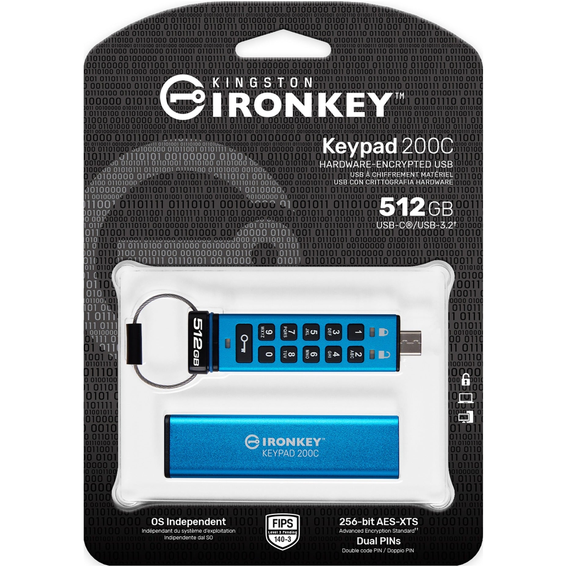 Kingston IronKey Keypad 200 512 GB