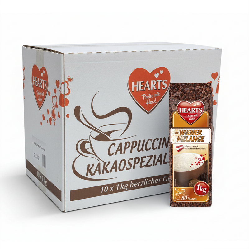 Hearts cappuccino wiener melange (10x 1000gr)