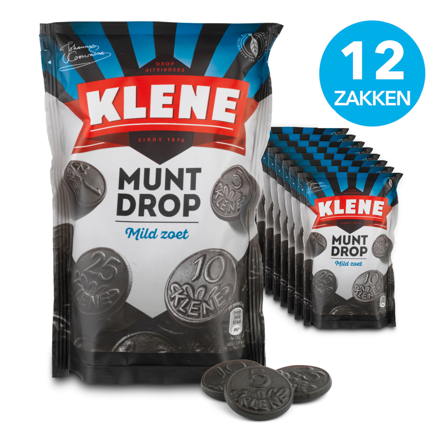 Klene muntdrop (12x 120 gr)