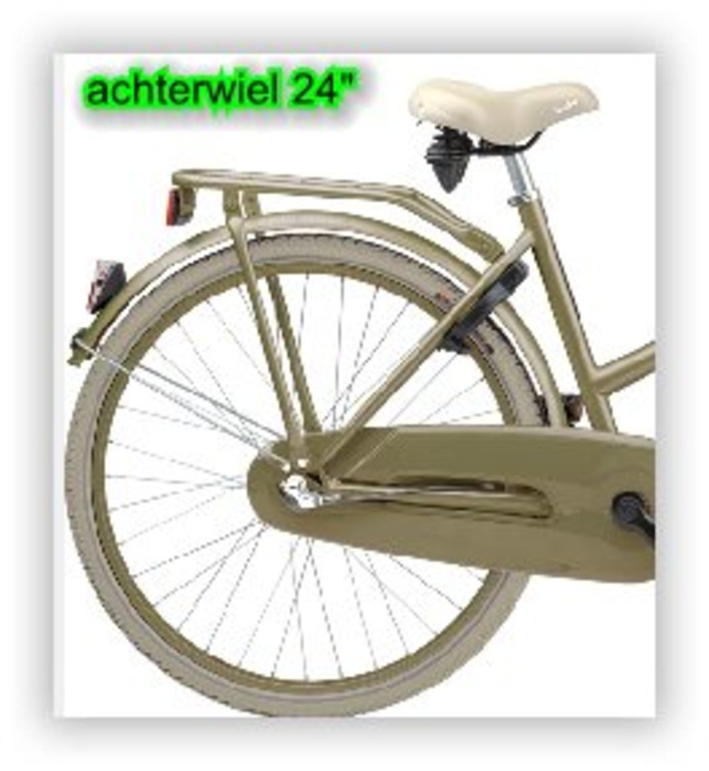 Batavus achterwiel 24 n3rn pick-up ms velg silverblond