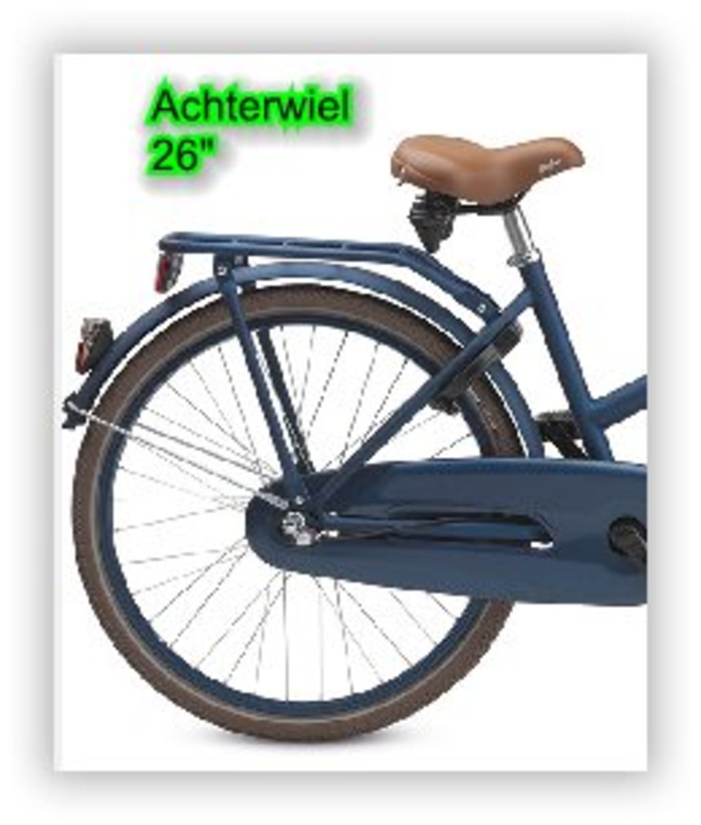 Batavus achterwiel 26 n3rn pick-up velg navy blue