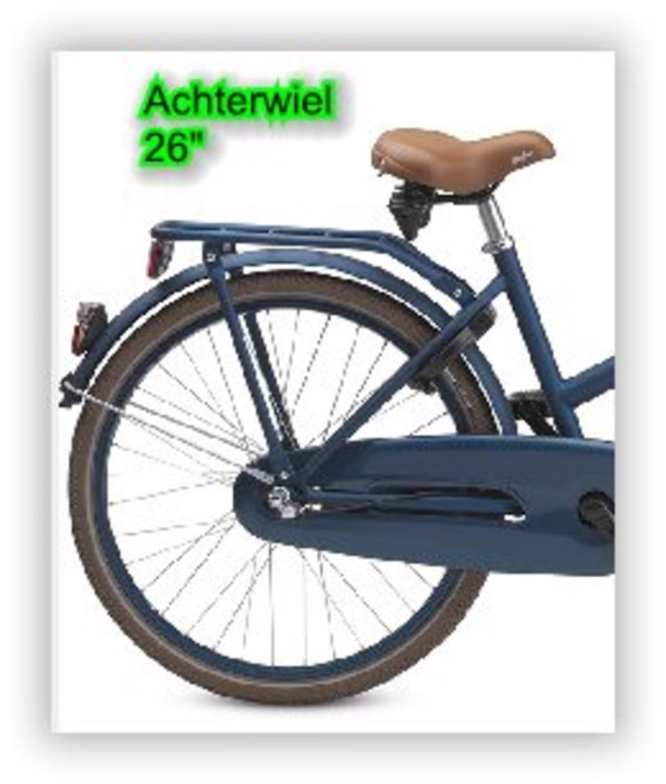 Batavus achterwiel 26 n3rn pick-up velg navy blue