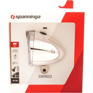 Spanninga swingo koplamp chroom batt.