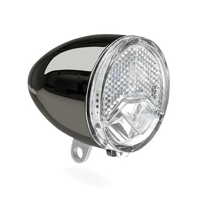 Axa koplamp 606 naafdynamo automaat dark chroom