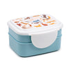 Feline fine kat clip bento box lunchtrommel met bestek
