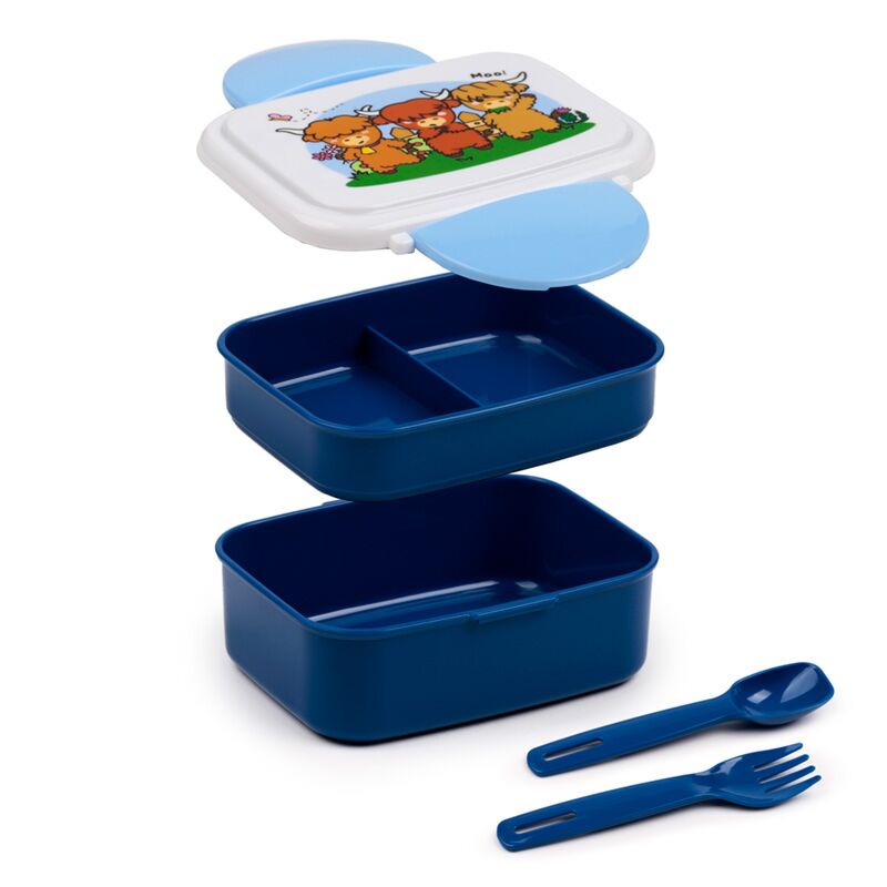 Adoramals highland coo koe clip bento box lunchtrommel