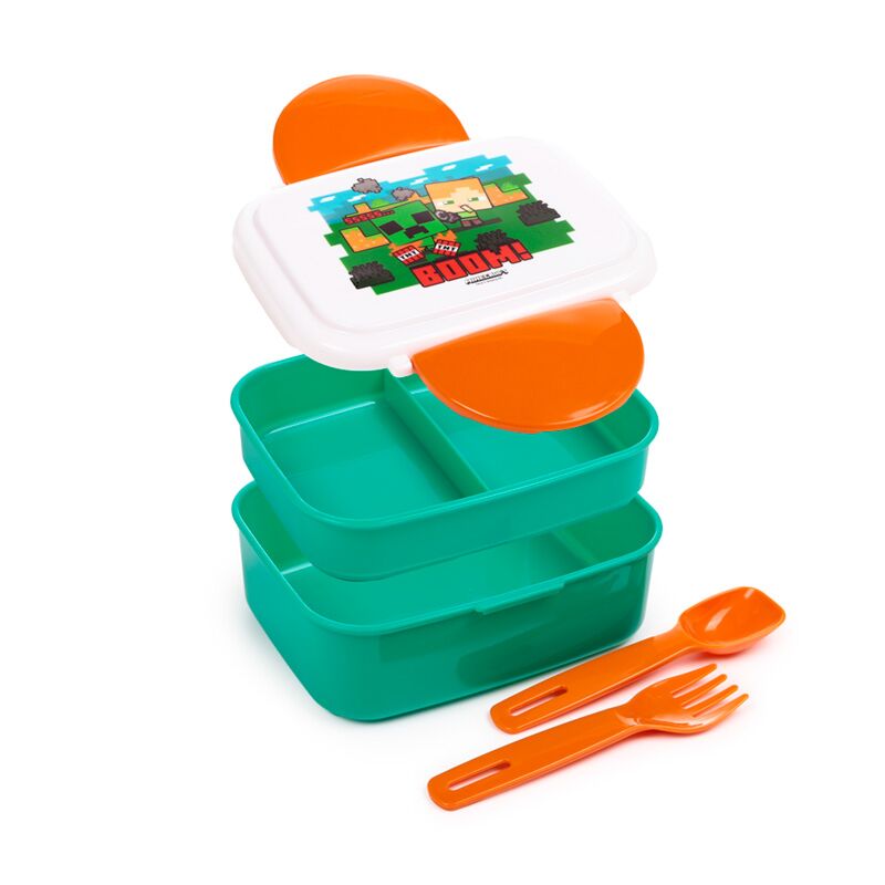 Union minecraft sss boom clip bento box lunchtrommel bestek