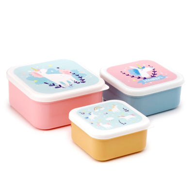 Set 3 lunch box s m l unicorn magic