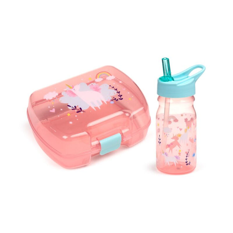 Unicorn magiclunchbox drinkfles set