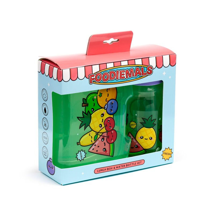 Foodiemals lunchbox drinkfles set