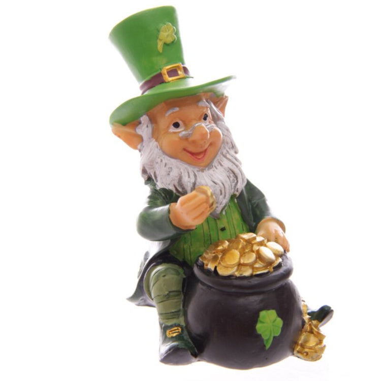 Ierse geluk kabouterminiatuur beeldjes 9 - 11cm